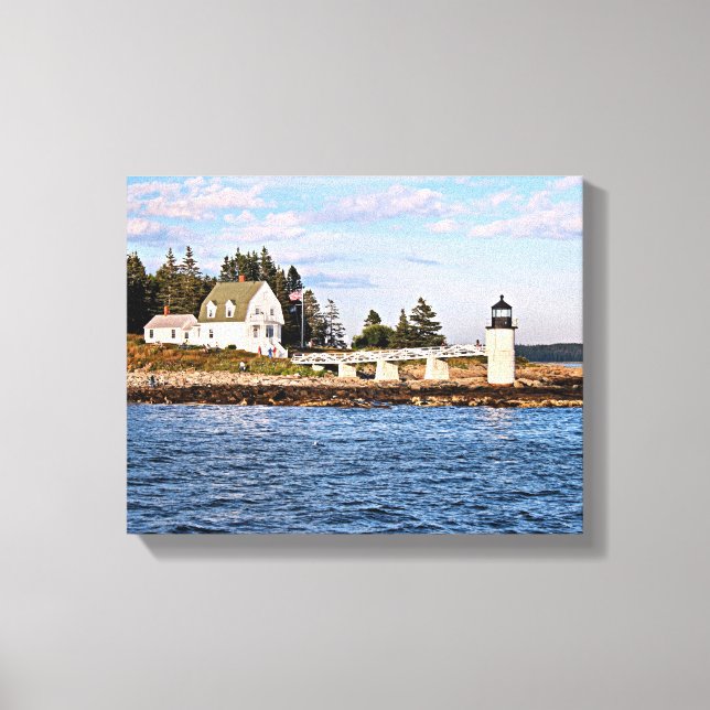 Marshall Point Lighthouse Maine Wrapped Canvas Print (Front)