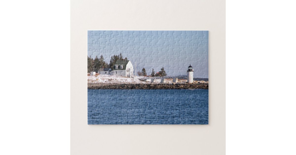 Marshall Point Lighthouse, Port Clyde Maine Jigsaw Puzzle