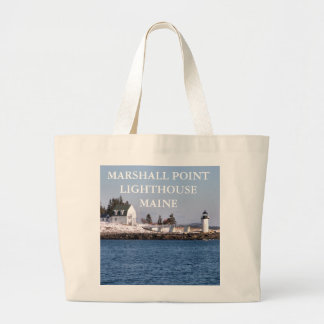 Marshall Point Lighthouse, Port Clyde Maine Large Tote Bag