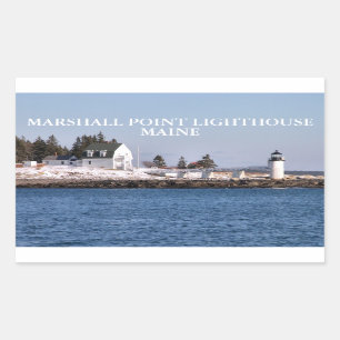 Marshall Point Lighthouse, Port Clyde Maine Rectangular Sticker