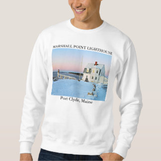 Marshall Point Lighthouse, Port Clyde Maine Sweatshirt