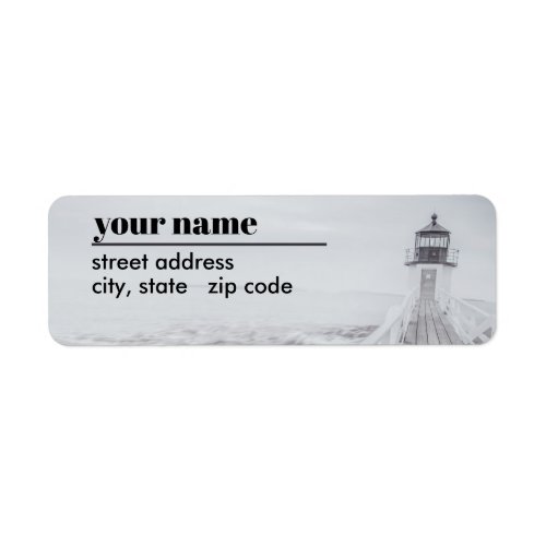 Marshall Point Lighthouse Return Address Label