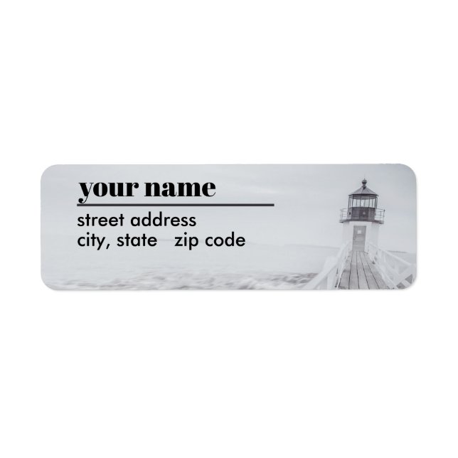 Marshall Point Lighthouse Return Address Label (Front)
