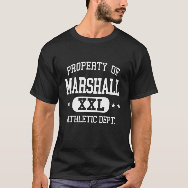 Marshall Retro Athletic Property Dept T-Shirt (Front)