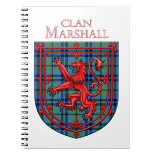 Marshall Tartan Scottish Plaid Lion Rampant Notebook