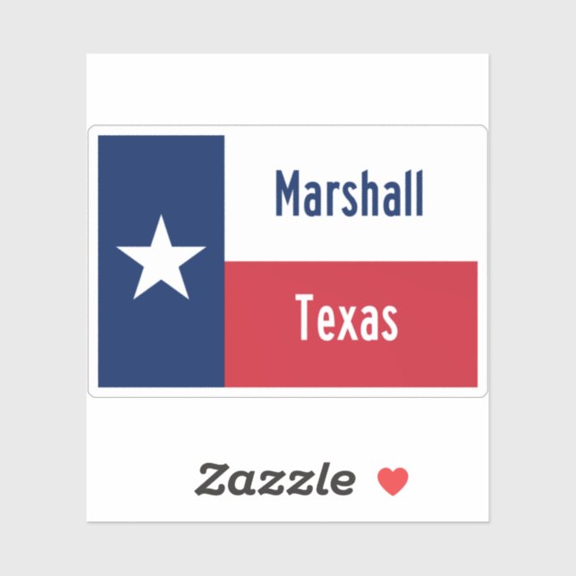 Marshall Texas Sticker (Sheet)