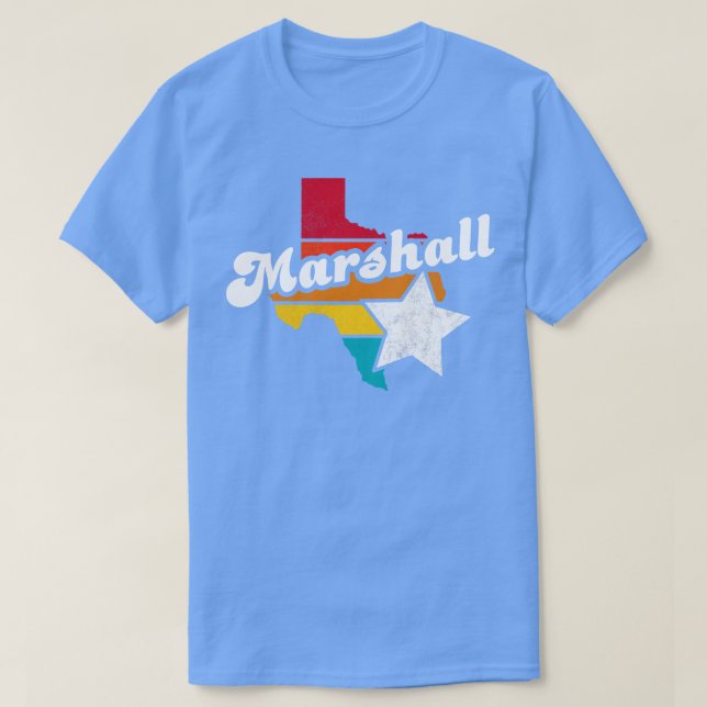 Marshall Texas Vintage Distressed Souvenir 2 T-Shirt (Design Front)
