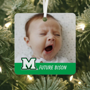 Marshall University M 2 Metal Ornament