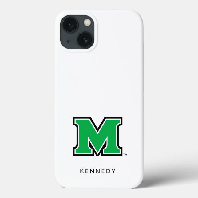Marshall University M | Add Your Name Case-Mate iPhone Case (Back)