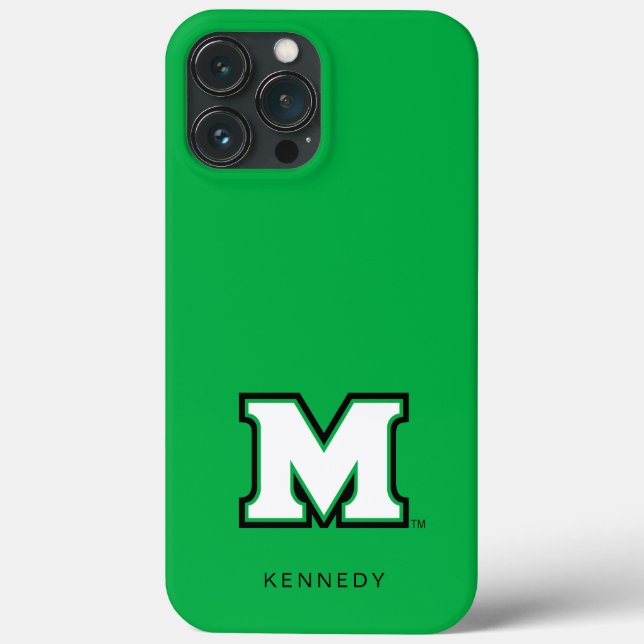 Marshall University M | Add Your Name Case-Mate iPhone Case (Back)