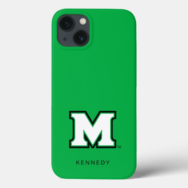 Marshall University M | Add Your Name Case-Mate iPhone Case (Back)