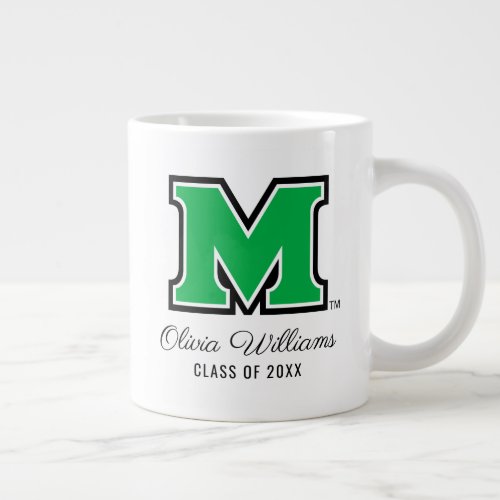 Marshall University M  Add Your Name Giant Coffee Mug
