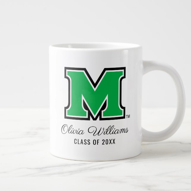 Marshall University M | Add Your Name Giant Coffee Mug (Right)