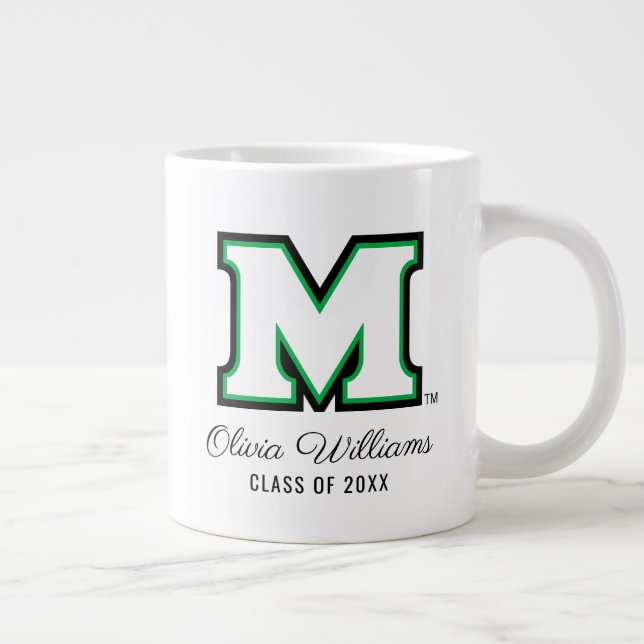 Marshall University M | Add Your Name Giant Coffee Mug (Right)
