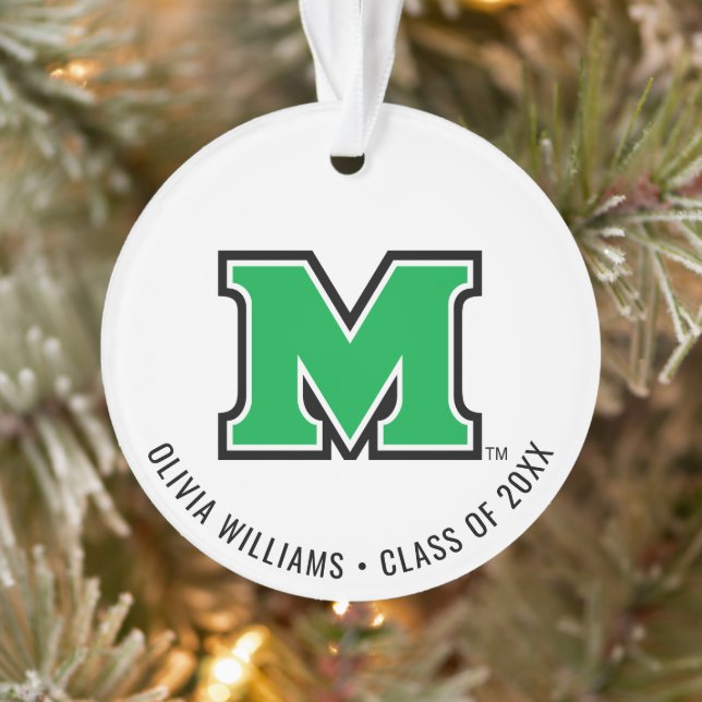 Marshall University M | Add Your Name Ornament (Tree)