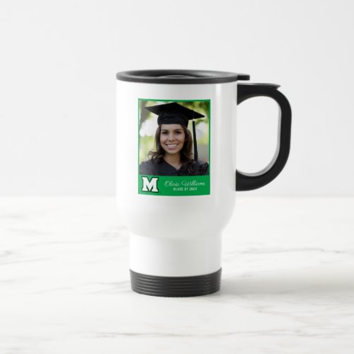 Marshall University M  Add Your Photo Travel Mug