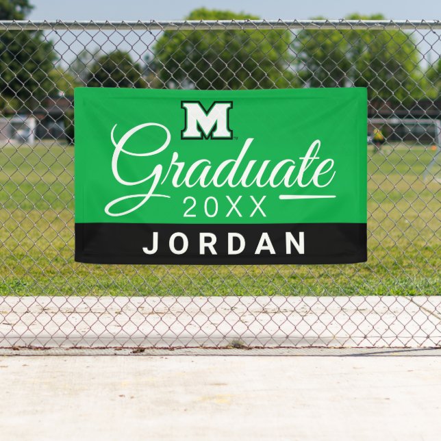 Marshall University M | Graduation Banner (Insitu)