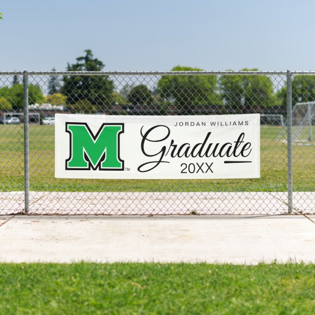 Marshall University M | Graduation Banner (Insitu)