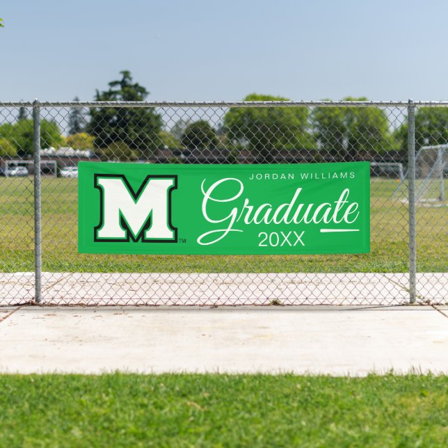 Marshall University M | Graduation Banner (Insitu)