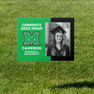 Marshall University M   Graduation Sign