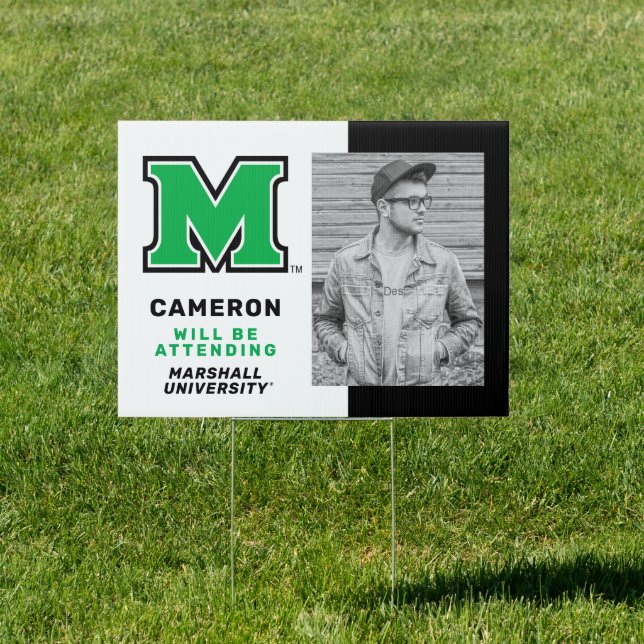Marshall University M | Graduation Sign (Insitu)