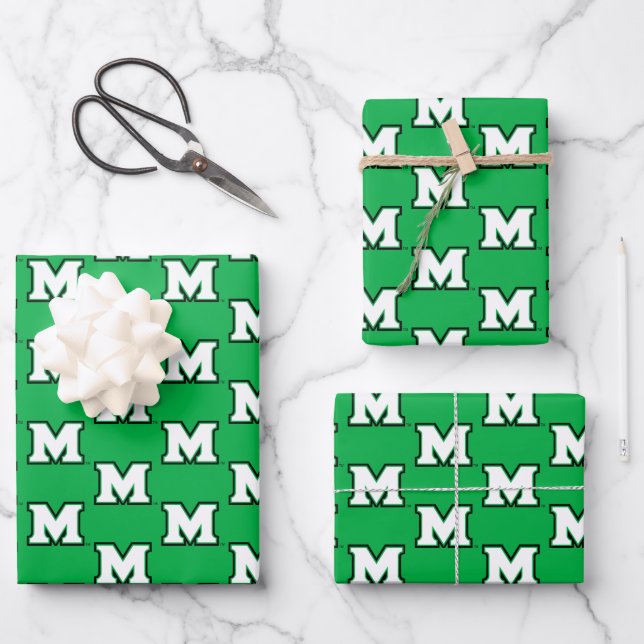 Marshall University M Wrapping Paper Sheets (Front)