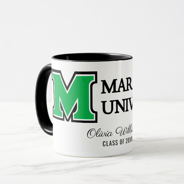 Marshall University Wordmark | Add Your Name Mug (Front Left)
