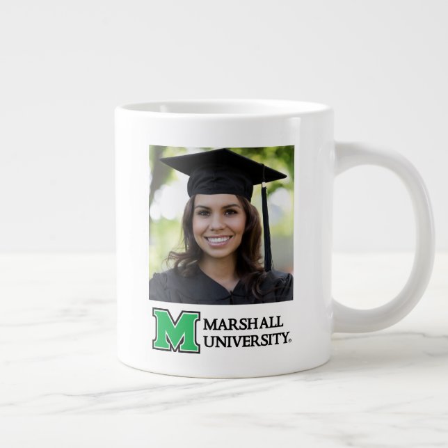 Marshall University Wordmark | Add Your Photo Giant Coffee Mug (Right)