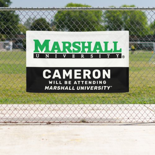 Marshall University Wordmark  Graduation Banner