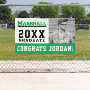 Marshall University Wordmark Graduation Banner
