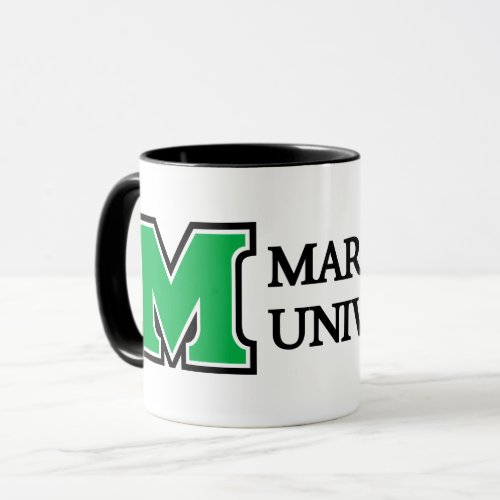 Marshall University Wordmark Green Mug