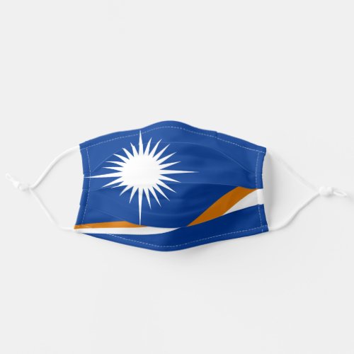 Marshallese flag adult cloth face mask