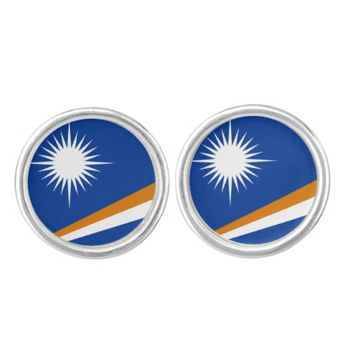 Marshallese flag Cufflinks