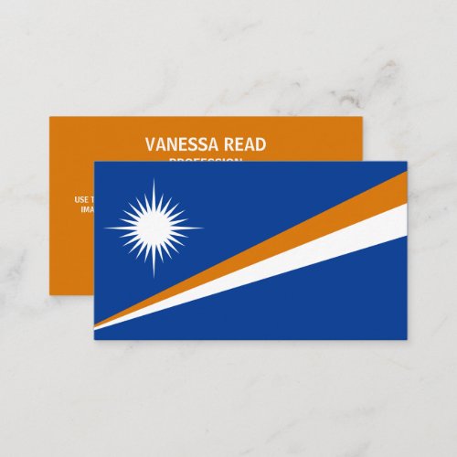 Marshallese Flag Flag of The Marshall Islands Business Card