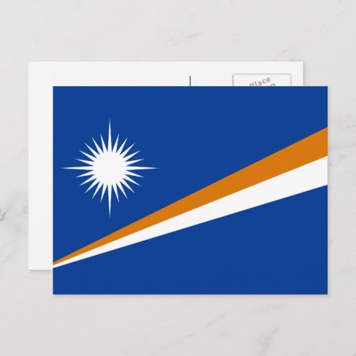 Marshallese Flag Flag of The Marshall Islands Postcard