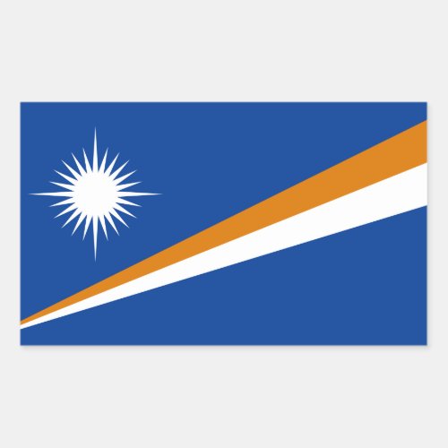 Marshallese Flag Flag of The Marshall Islands Rectangular Sticker
