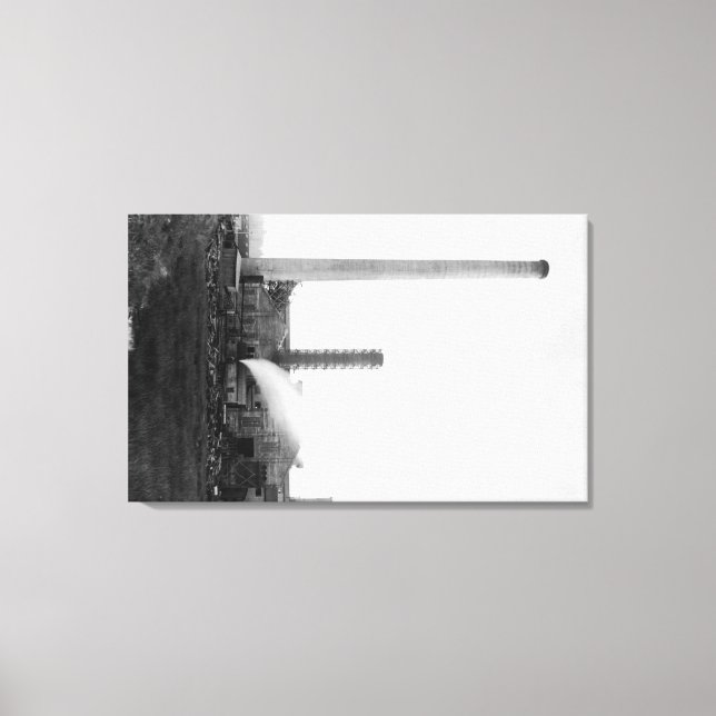 Marshfield, Oregon View of Lumber Mills Canvas Print (Front)