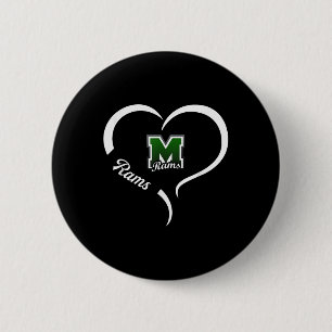 Marshfield Rams Logo Half Heart Slogan Hs  Button