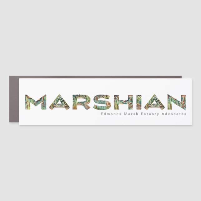 Marshian Magnetic Bumper Sticker Car Magnet (Front)