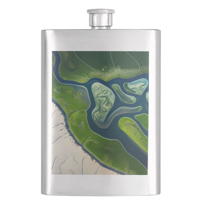 Marshland Elegance Flask (Front)