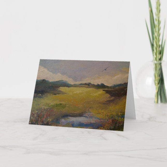 Marshland Fine Art Greeting Card (Front)