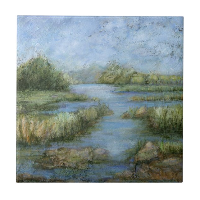 Marshland I Ceramic Tile (Front)
