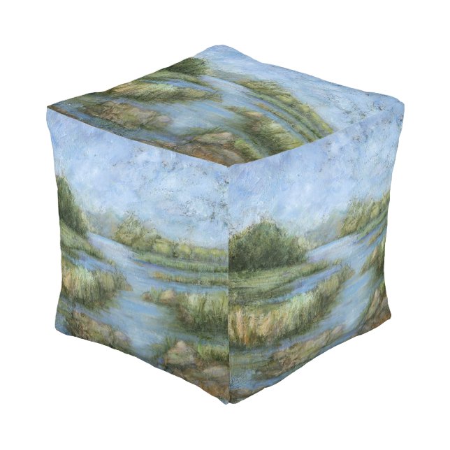 Marshland I Pouf (Angled Front)
