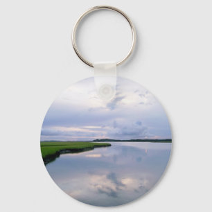 Marshland Sunset Keychain