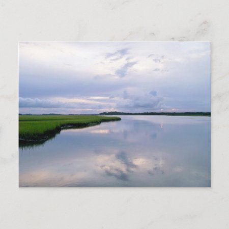Marshland Sunset Postcard