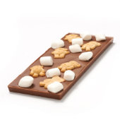 Marshmallow and Graham Teddies Chocomize Milk Chocolate Bar (Angled)