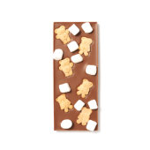 Marshmallow and Graham Teddies Chocomize Milk Chocolate Bar (Front)