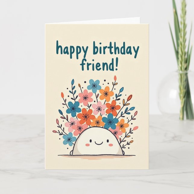 Marshmallow Birthday Card (Front)