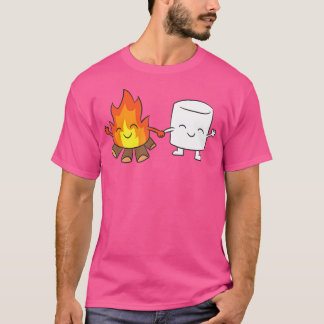 Marshmallow Camping Campfire Cute Marshmallow T-Shirt