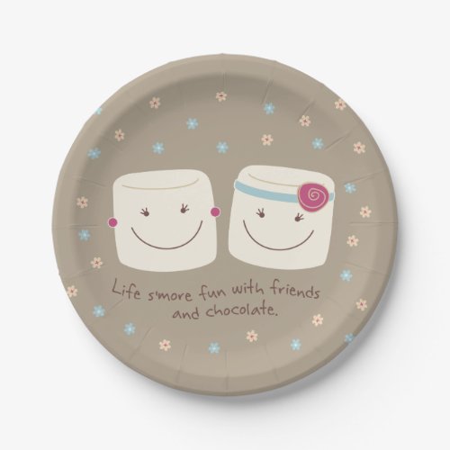 Marshmallow Friends and Chocolate Paper Plates